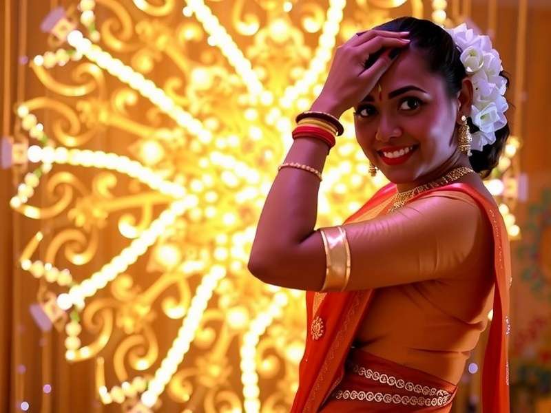 Saree Swing Sensation Diwali festival update with golden sarees